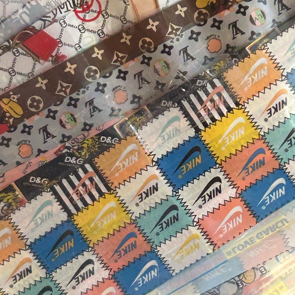 Colorful Logo foils for nails